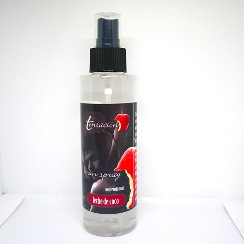 Deodorante Spray per Ambienti ai Feromoni fragranze sensuali per la tua casa, camera da letto, bagno, cena romantica, appuntamento galante, massaggiatori 150 ml (Cocco)