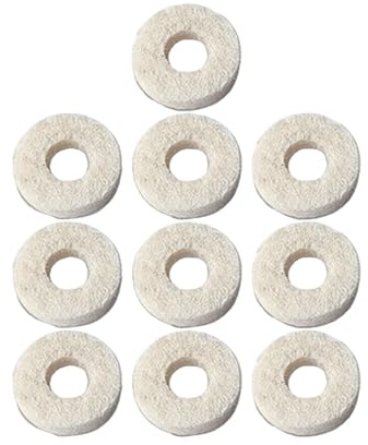 Harilla 10 piezas de arandelas de fieltro para botones de, accesorios de instrumentos musicales, repuesto, almohadillas de fieltro resistentes para, Barítono