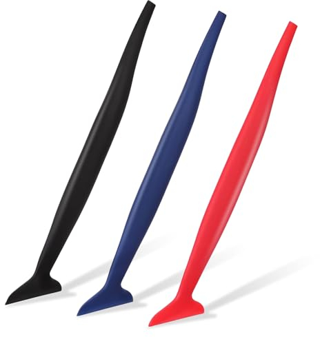 3 Pack Car Wrapping Tools Vinyl Wrap Tucking Tool Car Window Tinting Kit ppf Squeegee Set Flexible Vinyl Applicator Tool, Curves Slot Tint Tools for Auto Stickers Vehicle Wraps