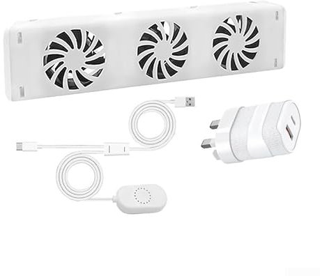 ZYWUOY 3.0 Radiator Fan,Magnetic Cooling Fan, Smart Radiator Booster Extension Set Ventilator Fan, Energy Efficient Design