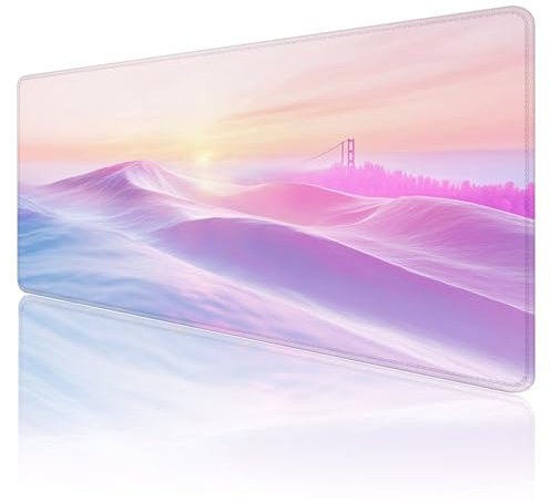 Mouse Mat XXL 1000 x 500 x 3mm red Mouse Pad Large Gaming Mouse Mat, dragon Mousepad Waterproof Non-Slip Rubber Base Stitched Edges Desk Mat, Extended Mouse Matts for Desk Office Home Decor R1130