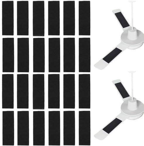 Lot de 30 filtres pour ventilateur de plafond, tapis de filtre à air en coquille de noix de coco activée, filtres à air de rechange autocollants pour ventilateur de plafond pour réduire la poussière