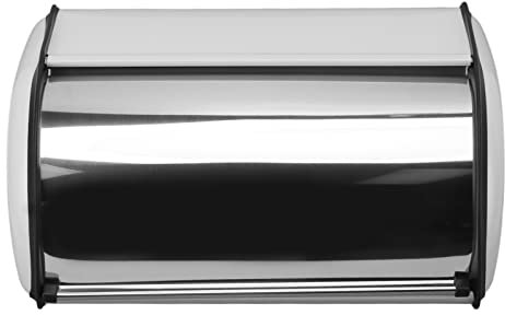 ZenithAur Metal Bread Box, Large Capacity Iron Bread Bin with Roll Top Lid for Kitchen Countertop, Nice for Loaves, Bagels, and Homemade Treats (ZenithAurUitsX-12)