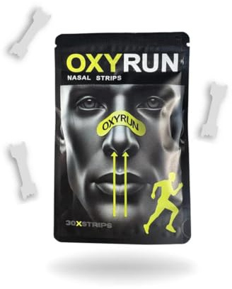 OXYRUN 30 Tiras Nasales Crystal (Transparentes) – Dilatador Nasal – Tiras Nasales Deportivas – Tiras Nasales Antironquidos – Tiritas Nariz Respirar – Respirar Mejor Nariz – Nose Strips – Nasal Strips