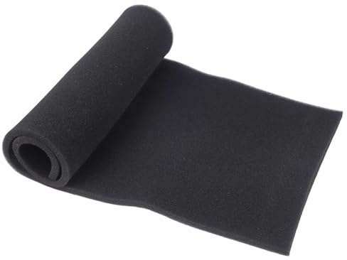 Filtro di ricambio per condizionatore d'aria, in cotone, 100 x 40 cm, colore nero, spugna per rimozione odori per ventilazione, forni, cappe e purificatore d'aria