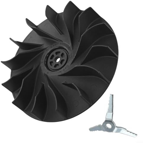 Impeller Fan Replacement for BG56 BG86 SH56 SH86 Garden Blower and Vacuum Shredder, Outdoor POWERs Equipment For Spare Part, Plastic For Leaf Blower Impeller Accessory