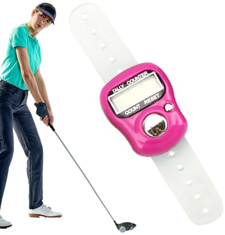 szaluyk Fingerzähler – Digitalanzeige | Handzähler – Electronic Finger Counter with Digital Display – Verstellbarer Rundenzähler für Stricken Golf Coaching Training Bunt 5er Set LCD-Bildschirm 2026