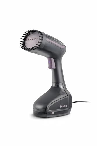 Handheld Garment Steamer, Fast Heat-Up Clothes Steamer with Removable Fabric Brush, Portable Wrinkle Remover for Travel, Safe for Delicate Fabrics, Vertical & Horizontal Steam