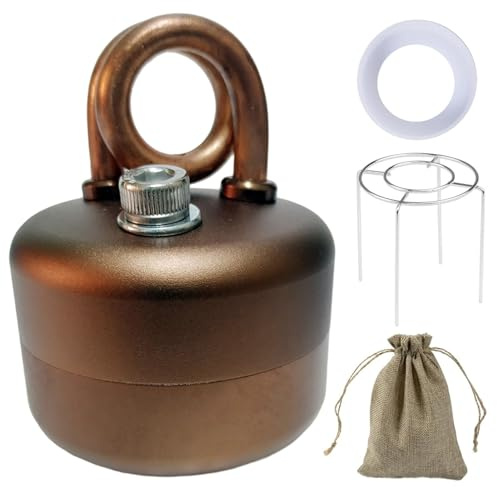 Estufa de alcohol para mochileros, mini quemador de alcohol ultraligero de 3.5 oz con soporte, estufa de camping de latón de ebullición rápida para cocinar al aire libre, senderismo y kits de emerg