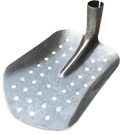Fzaqwen Sifting Shovels Acciaio Resistente Pala Setaccio Cucchiaio Sabbia Strumento Fognature Funzione Multifunzionale E Facile Manutenzione Adatto per, Tutto Apre Il Buco, Punta Rotonda