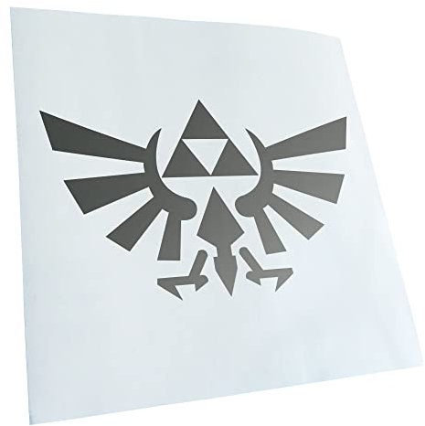 Kiwistar - Autocollant - Triforce feu 18 x 11 cm - argent - G10 - Pour voitures, vélos, véhicules, motos, cyclomoteurs, tuning, vitres arrière