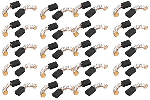 Sourcingmap 20 Pairs Electric Drill Motor Rotary Power Tool Carbon Brush 5 x 8 x 12mm