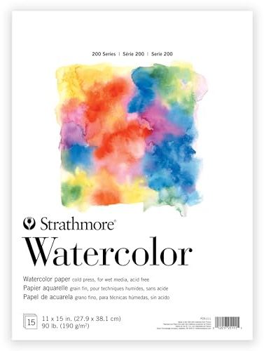 Strathmore (25-111 200 Series Watercolor Pad, Cold Press, 11x15