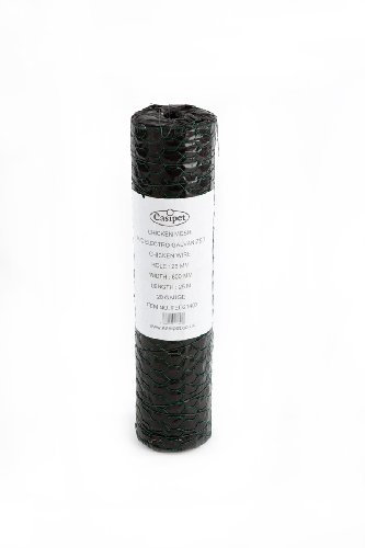 Easipet PVC Coated Green Chicken Wire, 25mm Mesh, 600mm x 25m Roll