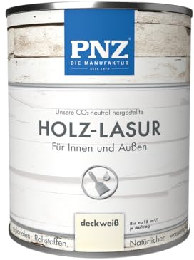 PNZ Holz-Lasur, Gebinde:2.5L, Farbe:deckweiß