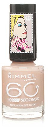 Rimmel Nail Polish 60 Second 8ml Lets Get Nude 513