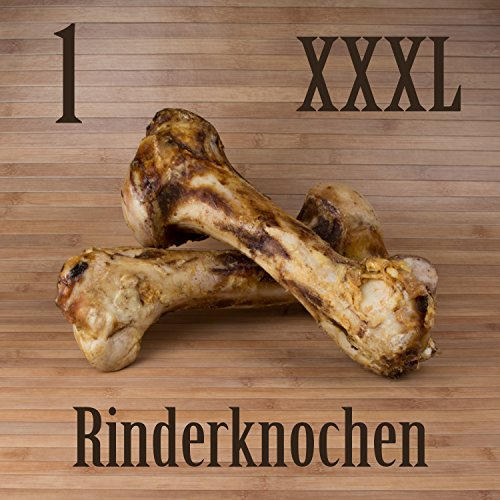 Kauzeit 1 Stück XXXL Rinderknocken Naturknochen Jumbo Rinder Knochen - wie Schinkenknochen