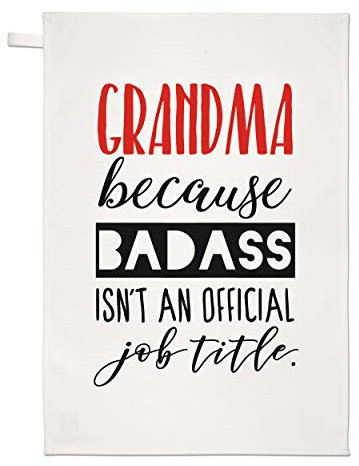 Gift Base Oma Weil Badass Isn't an Offiziell Job Titel Geschirrtuch Spüllappen