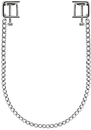 SXOVO Nippelklammern mit Kette für Frauen, verstellbare Brustwarzenklemmen SM Sexspielzeug Bondage Sex Spielzeug