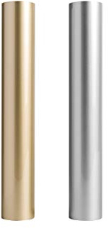 Cricut Everyday Iron On, 30,5 cm x 1,8 m, HTV-Vinyl für T-Shirts, Verwendung mit Cricut Explore Air 2/Maker und weiteren, hält mehr als 50 Wäschen, Gold/Silber, 2er-Set