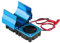 Tbest Motor Heat Sink, 540/550 Motor Heatsink Twin Cooling Fan RC Motor Fan for 1/10 Scale Electric RC Car(Blue) Model Toy