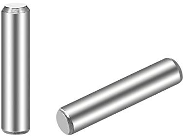 sourcing map 25 Stück Zylinderstifte Dübelstift 304 Edelstahl Holz Etagenbett Dübelstifte Regalheringe Stützregale 3 x 14mm (ca. 1/8)