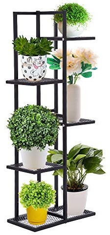 G TALECO GEAR Pflanzenständer, Blumenständer, Innen- und Außenbereich, mehrstöckige Blumenregale, Ständer, Pflanzenregalhalter in Ecke, Wohnzimmer, Balkon, Terrasse, Hof (Tall)