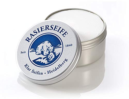 KLAR Seifenmanufaktur seit 1840, Rasierseife Klassik (palmölfrei) 11244 (Rasierseife, Einzeln), 110g