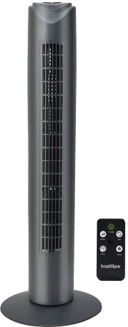 Bastilipo - Ventilatore a torre con telecomando, potenza 50W - 3 velocità, Sagres