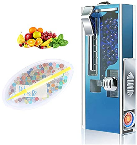 PENNY73 Perle Pusher Briquet Filtre Capsule Boîte Cigarette Explosion Pop-up Fumée Glace Perles pour Différentes Épaisseurs avec 600 Perles,Blue