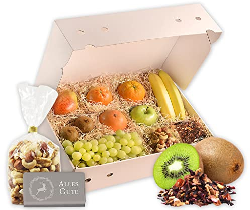 Hansen Obst | Obstbox Bleib gesund | Geschenkbox mit frischem Obst | Die Rustikale