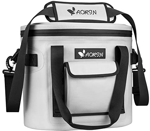AORIN Kühltasche, 17L kühlbox Wasserdicht, kühltasche klein, Schultergurt Kühlbox mit Flaschenöffner, Picknicktasche Isoliertasche auslaufsichere für Picknick, Camping, Angeln, Strand, Outdoor