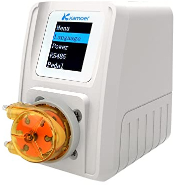 Kamoer M1-STP - Bomba peristáltica inteligente de 24 V, motor paso a paso, ajustable, programable, bomba dosificadora de líquido de bajo flujo con control para acuario de laboratorio 0-88 ml/min | Bomba dosificadora de líquido programable ajustable de bajo flujo con control para acuario de laboratorio
