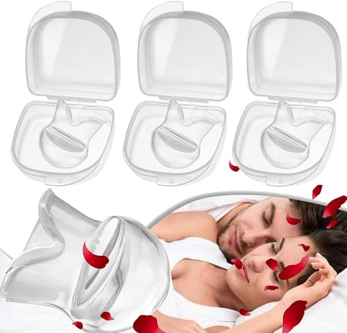 EXQST Silikon Quietnights Zungenfixierer, Schnarchen zerstörend, Zungenfixierer, Schnarchbeseitigung, Schnarchlinderung, geeignet für Männer und Frauen