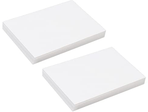 100 Stück 10×15cm Kartonpapier, Weiße Leere Karteikarten Dick für Drucker | Postkarten, Hochzeitseinladungen, Rezeptkarten, DIY Kreative Bastelprojekte