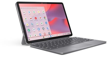 Lenovo Chromebook Duet 2024 - Chromebook convertibile - ChromeOS - Touch screen WUXGA IPS 11 - Memoria 4 GB - Archiviazione 64 GB - MediaTek Kompanio 838 - Grigio Luna