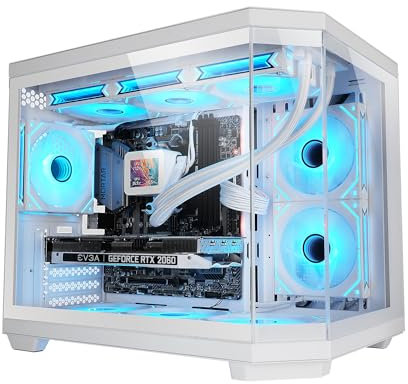 Mars Gaming MC-3TCOREM, Custom Micro-ATX Gaming Chassi, Trippel Härdat Glas Fönster, Dual Side Chamber Design, 360mm Vätskekylning Support, Kabelhantering, PC Mini Tower, USB-C, Vit