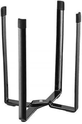 Ruikcoll Escurridor de botellas de metal, plegable, soporte multiusos para cocina, color negro, 1 unidad