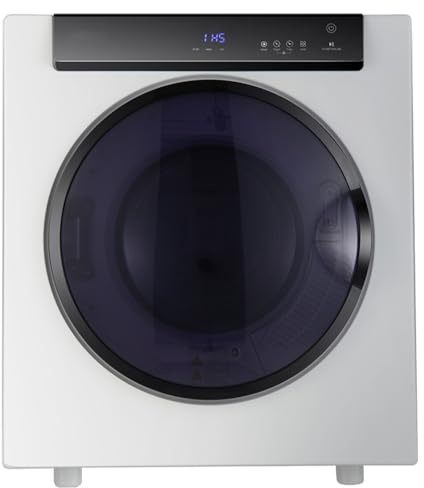 HOMFME 4KG Compact Vented Tumble Dryer, 1400W Laundry Clothes Dyer | 3 Heating Settings, 2 Modes, Timer, Stainless Steel Tub, Overheat Protection, Portable Drying Machine for Apartment Dorm RV