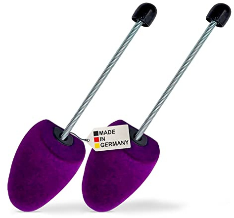 DELFA Samty Schuhspanner mit Spiralfeder - Schaumstoff Schuhformer Schuhstrecker - 1 Paar für Damen Pumps Trotteurs Comfort Spitz Rund Klassisch
