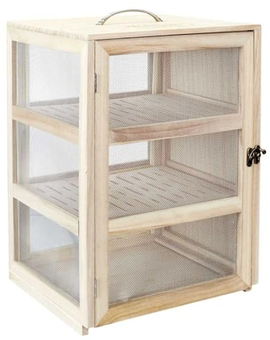 AltoBuy Boîte Garde-Manger en Bois et Grillage Fin - GARDIAN