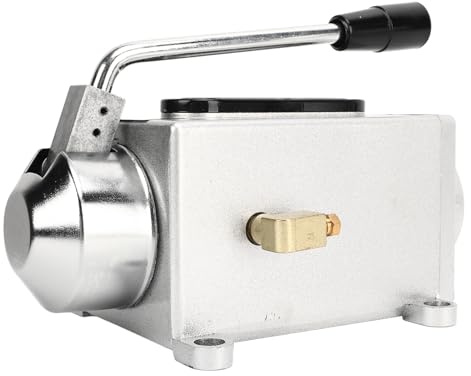 HUSHUI Pompa Lubrificatrice Manuale, Oliatore Manuale Ad Alta Pressione 500 Cc 4 Mm con Struttura a Stantuffo per Macchine Utensili, Fresatrici, Centri di Lavoro per Tornio