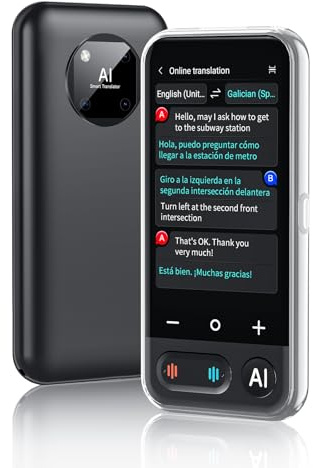 Language Translator Device, 2026 Upgraded AI Translator No WiFi Needed Support ChatGPT,150+ Languages Instant Two Way Translator Support Offline/Recording/Photo/Voice Translation for Travel Business
