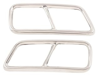 For Chrome Tailpipe Trim For Cadillac Xt5 Xt4 2016-2018 Muffler Cover Accessories