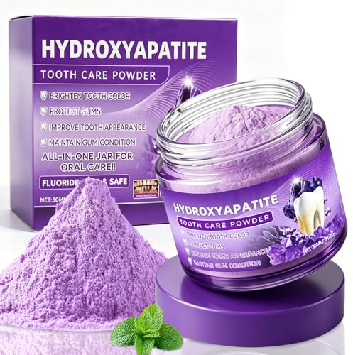 30ml Dientes Morado Para Blanquear en Polvo, Polvo Dental Morado, Blanqueador Dental Polvos, Eliminar Manchas En Los Dientes, Para una Sonrisa Radiante y Aliento Fresco, Para Todo Tipo de Diente