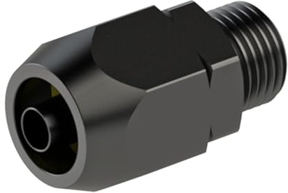 Raccordo a vite, in alluminio, per tubo in tessuto PVC 16 x 10, G 1/4, intervallo di temperatura da -10 °C a 60 °C, PN max. 10 bar