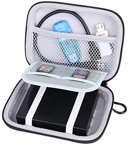 co2CREA Hard Travel Protective Case for WD My Passport External Hard Drive | Shockproof EVA Storage Case Fits WD Elements/Toshiba Canvio Basics/canvio flex/Seagate Backup Plus Slim Portable HDD