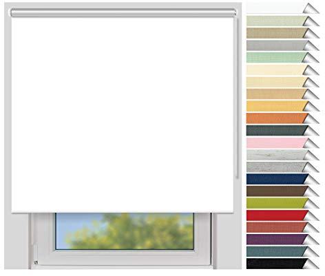 EFIXS Thermorollo Silver Reflex - Breiten: 60-240 cm - Höhen bis 240 cm - Hier: 140 cm x 190 cm (Stoffbreite x Höhe) - Weiss (5100) - Hitzeschutzrollo - Verdunklungsrollo