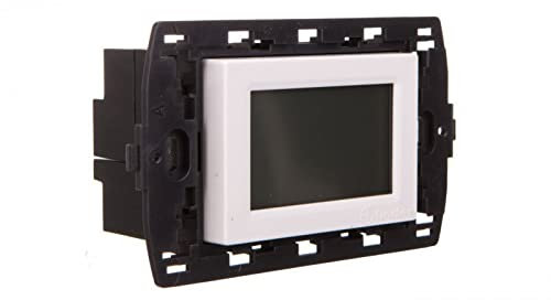 Finder Serie 1 C – Cronotermostato Tactil Encastre Settimanale Bianco