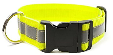 Mystique® Signalhalsband mit Klickverschluss 40mm Neongelb 55-65cm